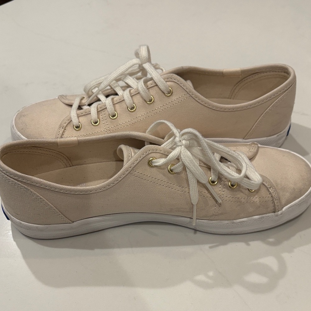 Women's Keds Cream Canvas Sneakers size 9 - Picture 5 of 5